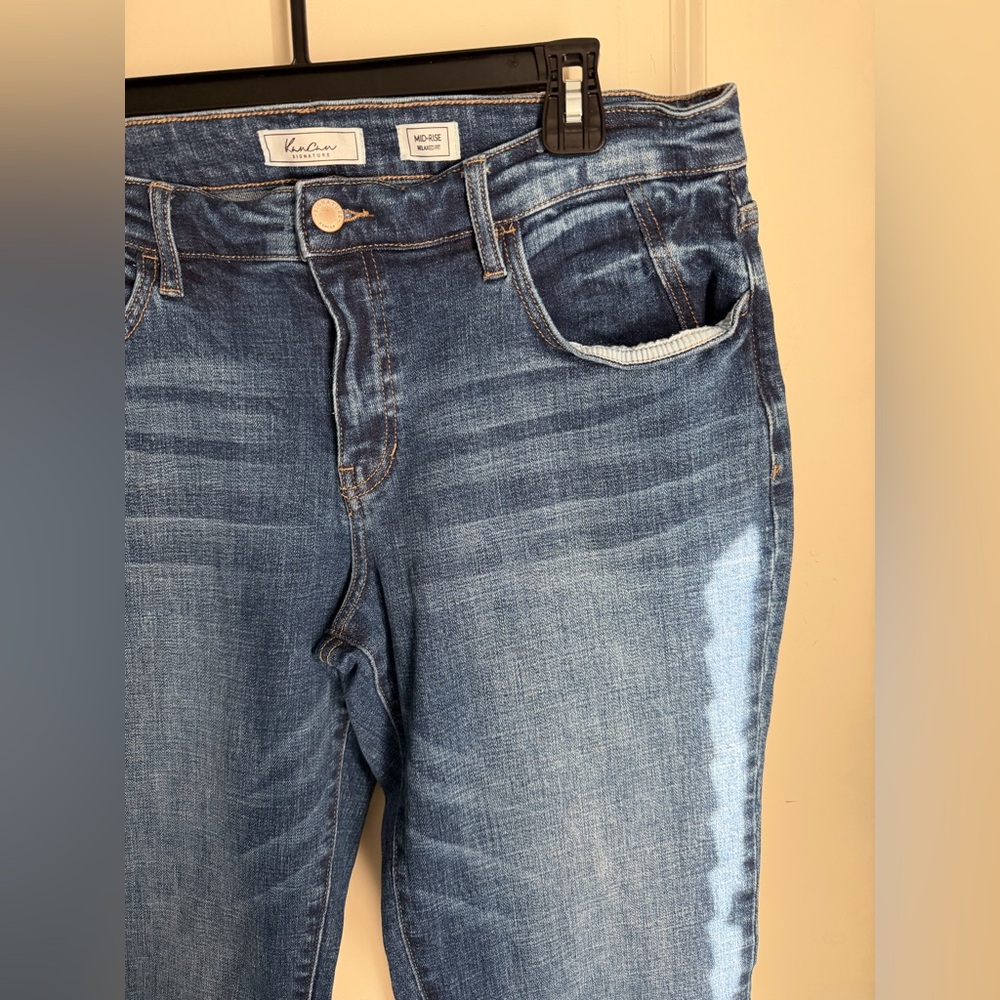 KanCan Women's Straight Leg Jeans in Blue mid rise relaxed fit 29 casual school - Picture 8 of 10